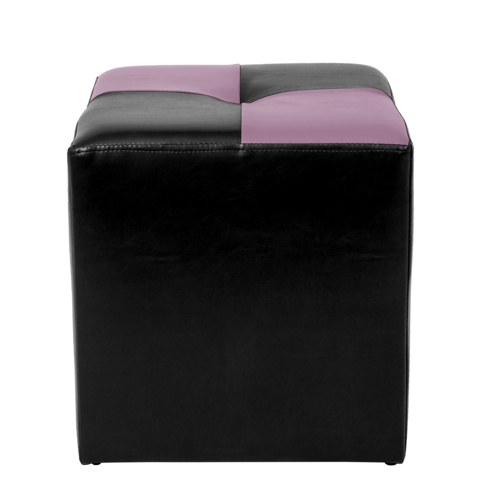Taburet Cool - imitatie piele negru/mov - 21901/21897 Taburet Cool - imitatie piele negru/mov - 21901/21897