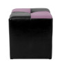 Taburet Cool - imitatie piele negru/mov - 21901/21897 Taburet Cool - imitatie piele negru/mov - 21901/21897