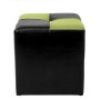 Taburet Cool - imitatie piele negru/verde - 21901/21899 Taburet Cool - imitatie piele negru/verde - 21901/21899