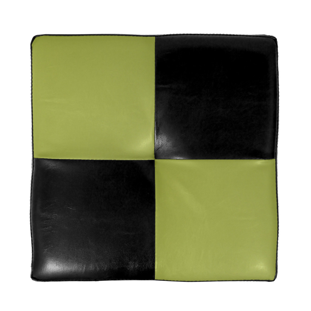 Taburet Cool - imitatie piele negru/verde - 21901/21899 Taburet Cool - imitatie piele negru/verde - 21901/21899