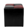 Taburet Cool - imitatie piele negru/bordo - 21901/21902 Taburet Cool - imitatie piele negru/bordo - 21901/21902