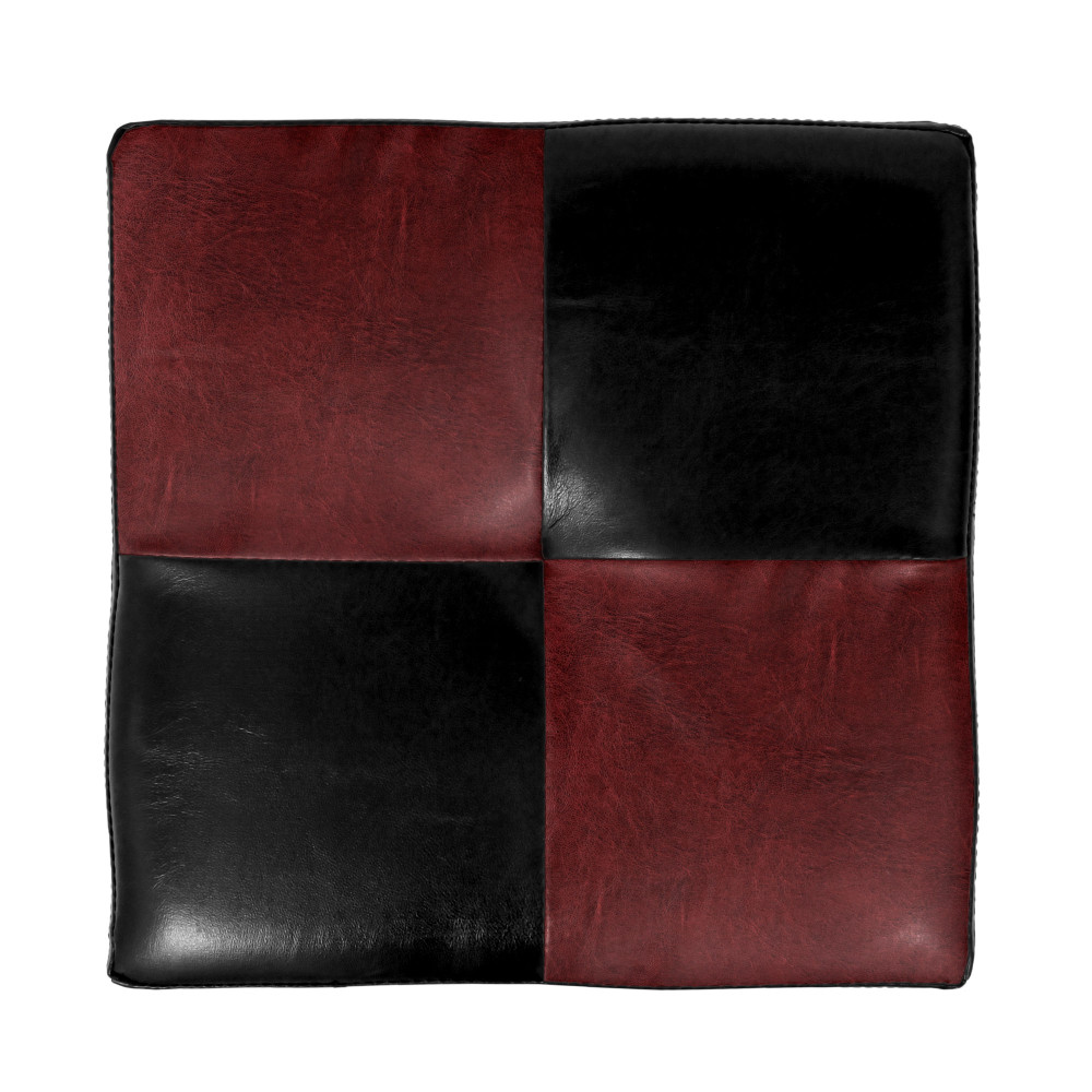 Taburet Cool - imitatie piele negru/bordo - 21901/21902 Taburet Cool - imitatie piele negru/bordo - 21901/21902