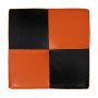 Taburet Cool - imitatie piele portocaliu/negru - 21895/21901 Taburet Cool - imitatie piele portocaliu/negru - 21895/21901