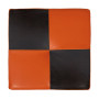 Taburet Cool - imitatie piele portocaliu/wenge - 21895/21835 Taburet Cool - imitatie piele portocaliu/wenge - 21895/21835
