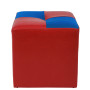 Taburet Cool - imitatie piele rosu/albastru - 21900/21898 Taburet Cool - imitatie piele rosu/albastru - 21900/21898