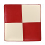 Taburet Cool - imitatie piele rosu/crem - 21900/21834 Taburet Cool - imitatie piele rosu/crem - 21900/21834