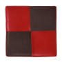 Taburet Cool - imitatie piele rosu/maro - 21900/15611