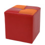 Taburet Cool - imitatie piele rosu/portocaliu - 21900/21895 Taburet Cool - imitatie piele rosu/portocaliu - 21900/21895