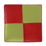 Taburet Cool - imitatie piele rosu/verde - 21900/21899