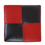 Taburet Cool - imitatie piele rosu/wenge - 21900/21835