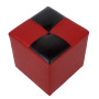 Taburet Cool - imitatie piele rosu/wenge - 21900/21835