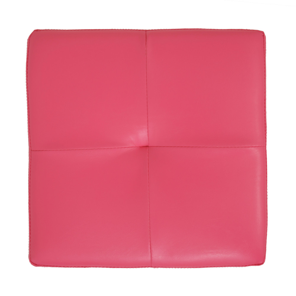 Taburet Cool - imitatie piele roz - 21896 Taburet Cool - imitatie piele roz - 21896