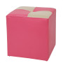 Taburet Cool - imitatie piele roz/crem - 21896/21834 Taburet Cool - imitatie piele roz/crem - 21896/21834