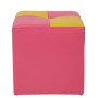 Taburet Cool - imitatie piele roz/galben - 21896/22168 Taburet Cool - imitatie piele roz/galben - 21896/22168