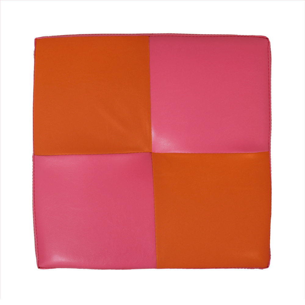 Taburet Cool - imitatie piele roz/portocaliu - 21896/21895 Taburet Cool - imitatie piele roz/portocaliu - 21896/21895