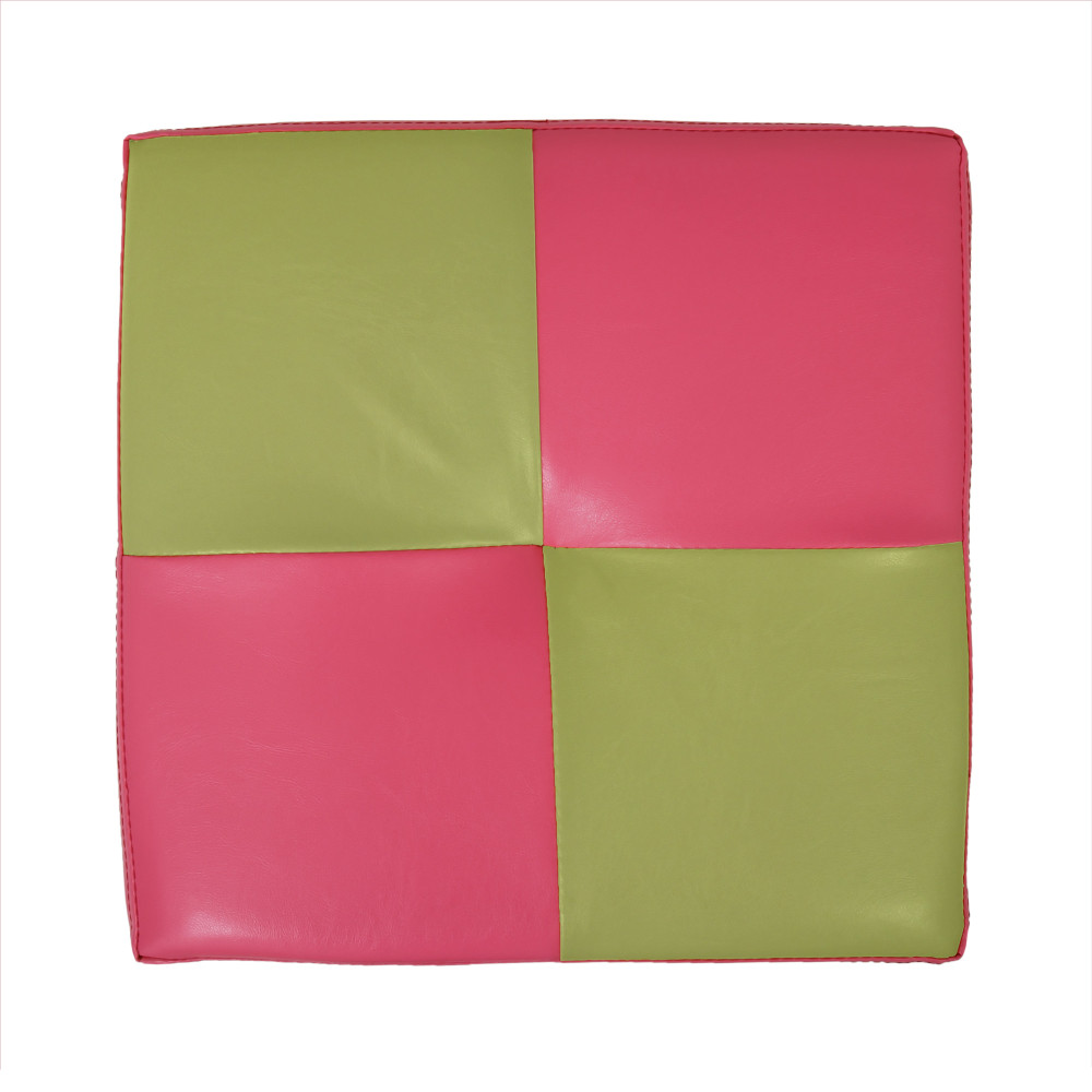 Taburet Cool - imitatie piele roz/verde - 21896/21899 Taburet Cool - imitatie piele roz/verde - 21896/21899