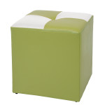 Taburet Cool - imitatie piele verde/alb - 21899/21894
