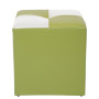 Taburet Cool - imitatie piele verde/alb - 21899/21894 Taburet Cool - imitatie piele verde/alb - 21899/21894