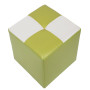Taburet Cool - imitatie piele verde/alb - 21899/21894 Taburet Cool - imitatie piele verde/alb - 21899/21894