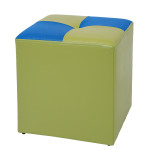 Taburet Cool - imitatie piele verde/albastru - 21899/21898