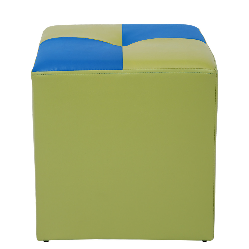 Taburet Cool - imitatie piele verde/albastru - 21899/21898 Taburet Cool - imitatie piele verde/albastru - 21899/21898