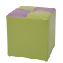Taburet Cool - imitatie piele verde/mov - 21899/21897 Taburet Cool - imitatie piele verde/mov - 21899/21897