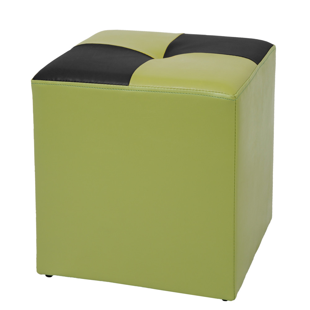 Taburet Cool - imitatie piele verde/negru - 21899/21901 Taburet Cool - imitatie piele verde/negru - 21899/21901