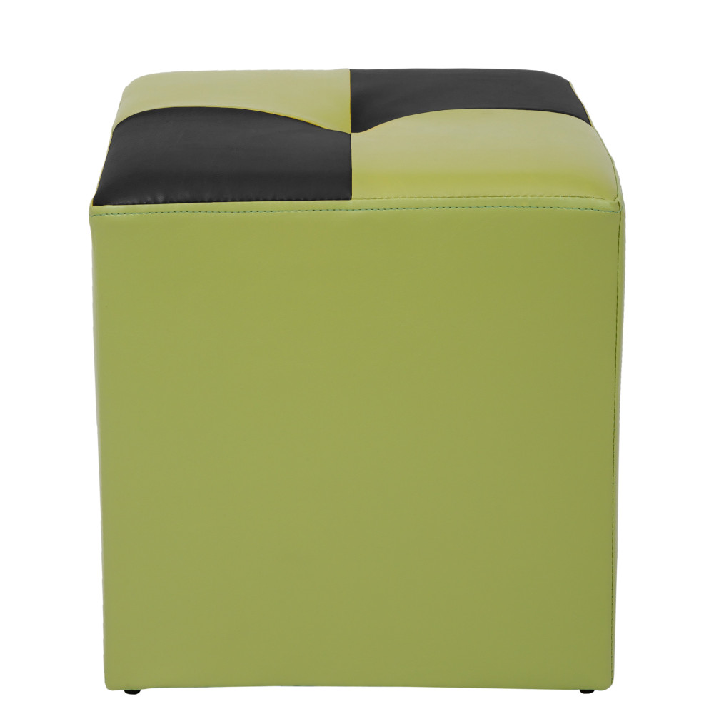 Taburet Cool - imitatie piele verde/negru - 21899/21901 Taburet Cool - imitatie piele verde/negru - 21899/21901