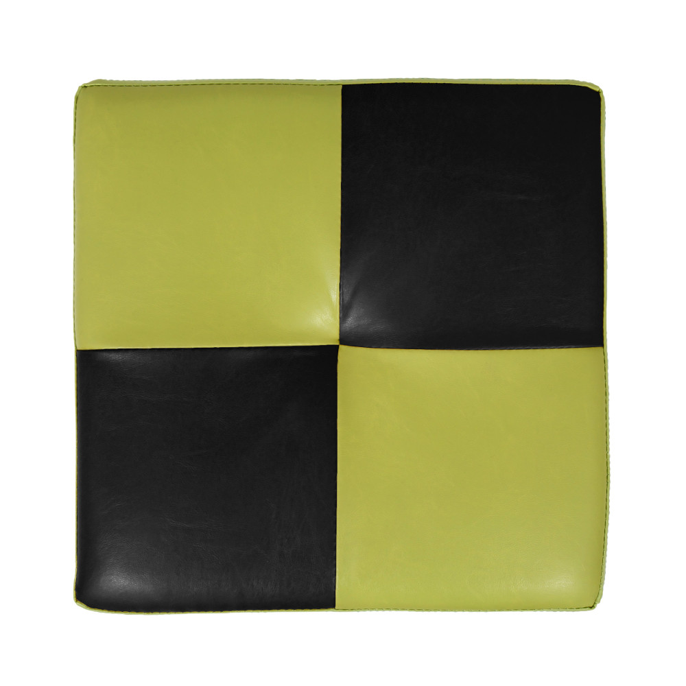 Taburet Cool - imitatie piele verde/negru - 21899/21901 Taburet Cool - imitatie piele verde/negru - 21899/21901