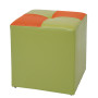 Taburet Cool - imitatie piele verde/portocaliu - 21899/21895 Taburet Cool - imitatie piele verde/portocaliu - 21899/21895