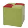 Taburet Cool - imitatie piele verde/rosu - 21899/21900 Taburet Cool - imitatie piele verde/rosu - 21899/21900