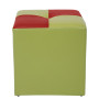 Taburet Cool - imitatie piele verde/rosu - 21899/21900 Taburet Cool - imitatie piele verde/rosu - 21899/21900