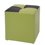 Taburet Cool - imitatie piele verde/wenge - 21899/21835