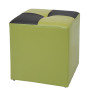 Taburet Cool - imitatie piele verde/wenge - 21899/21835 Taburet Cool - imitatie piele verde/wenge - 21899/21835
