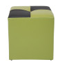 Taburet Cool - imitatie piele verde/wenge - 21899/21835 Taburet Cool - imitatie piele verde/wenge - 21899/21835