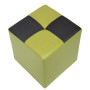 Taburet Cool - imitatie piele verde/wenge - 21899/21835 Taburet Cool - imitatie piele verde/wenge - 21899/21835