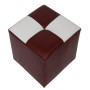 Taburet Cool - imitatie piele bordo/alb - 21902/21894 Taburet Cool - imitatie piele bordo/alb - 21902/21894