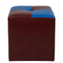 Taburet Cool - imitatie piele bordo/albastru - 21902/21898 Taburet Cool - imitatie piele bordo/albastru - 21902/21898