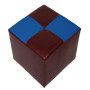 Taburet Cool - imitatie piele bordo/albastru - 21902/21898 Taburet Cool - imitatie piele bordo/albastru - 21902/21898