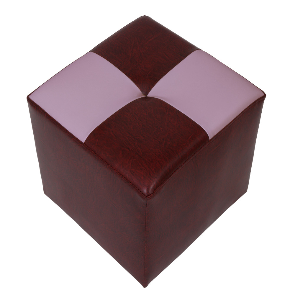 Taburet Cool - imitatie piele bordo/mov - 21902/21897 Taburet Cool - imitatie piele bordo/mov - 21902/21897