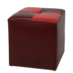 Taburet Cool - imitatie piele bordo/rosu - 21902/21900