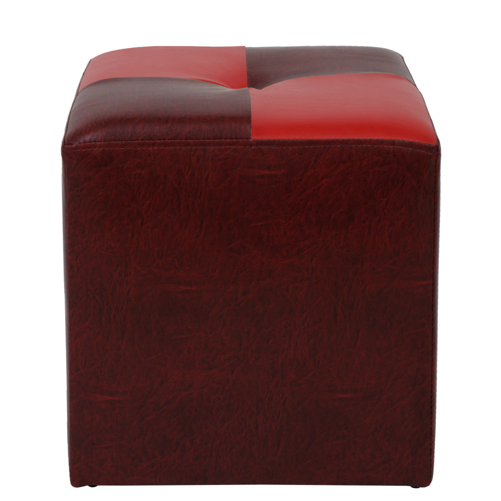 Taburet Cool - imitatie piele bordo/rosu - 21902/21900 Taburet Cool - imitatie piele bordo/rosu - 21902/21900