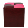 Taburet Cool - imitatie piele bordo/roz - 21902/21896 Taburet Cool - imitatie piele bordo/roz - 21902/21896
