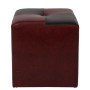 Taburet Cool - imitatie piele bordo/wenge - 21902/21835 Taburet Cool - imitatie piele bordo/wenge - 21902/21835
