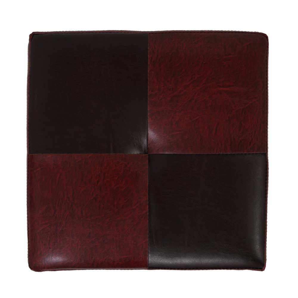 Taburet Cool - imitatie piele bordo/wenge - 21902/21835 Taburet Cool - imitatie piele bordo/wenge - 21902/21835