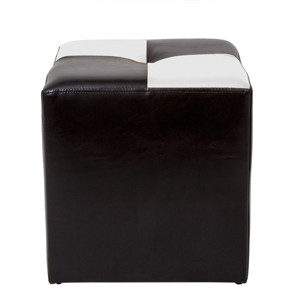 Taburet Cool - imitatie piele wenge/alb - 21835/21894 Taburet Cool - imitatie piele wenge/alb - 21835/21894