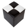Taburet Cool - imitatie piele wenge/alb - 21835/21894 Taburet Cool - imitatie piele wenge/alb - 21835/21894
