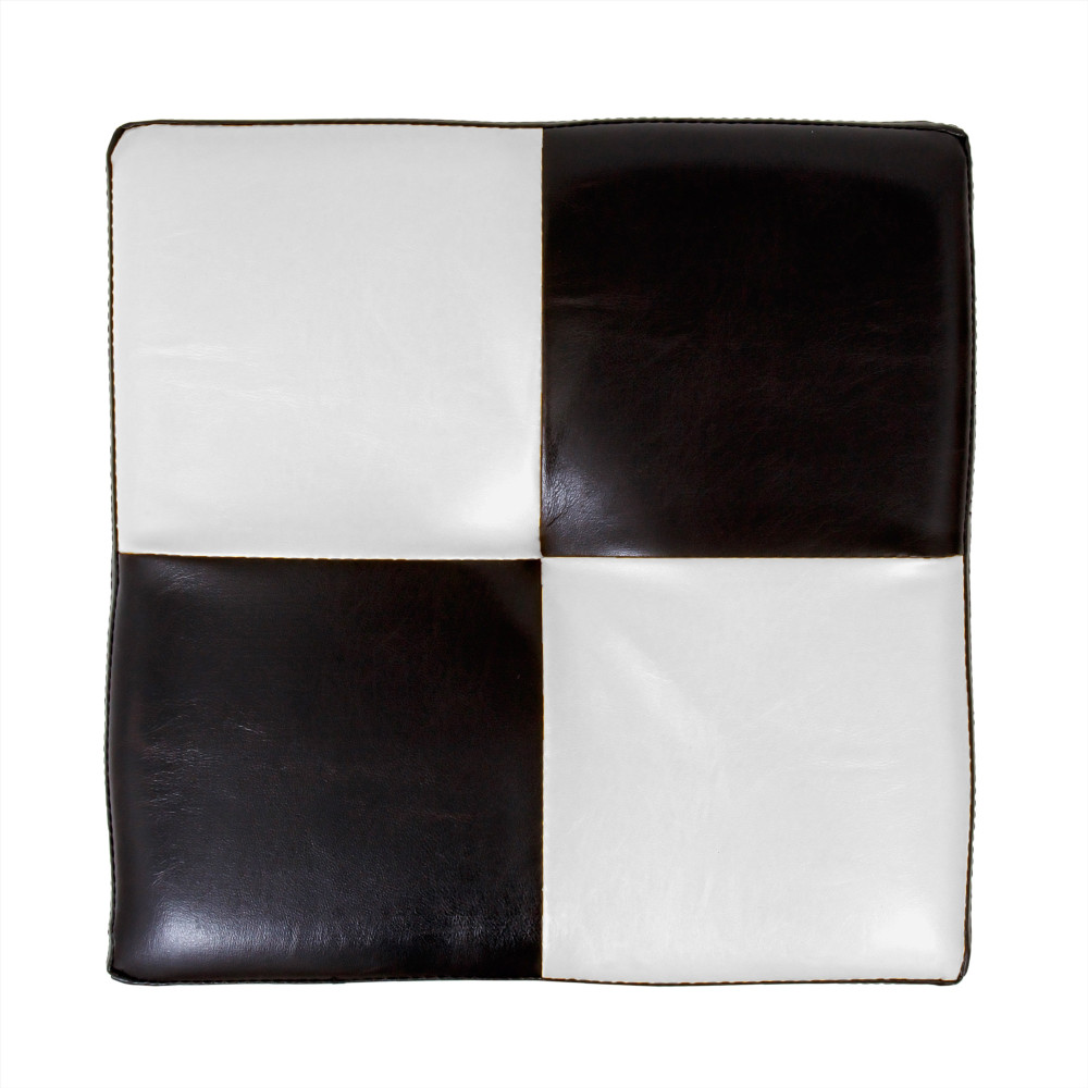 Taburet Cool - imitatie piele wenge/alb - 21835/21894 Taburet Cool - imitatie piele wenge/alb - 21835/21894