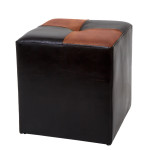 Taburet Cool - imitatie piele wenge/coniac - 21835/8070