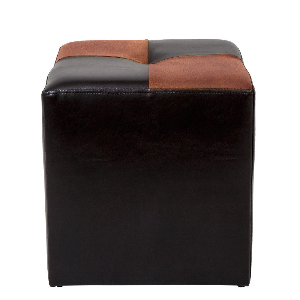 Taburet Cool - imitatie piele wenge/coniac - 21835/8070 Taburet Cool - imitatie piele wenge/coniac - 21835/8070